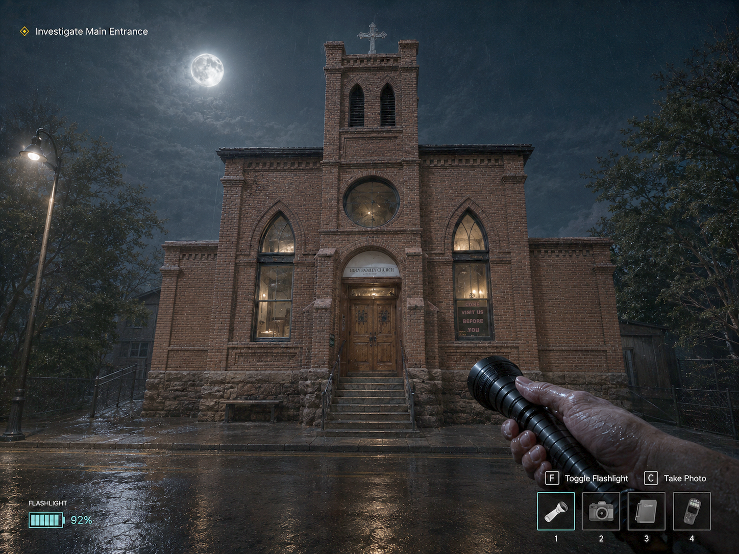 Game render of the Jerome Episcopal Christ Church